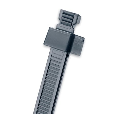 Panduit Cable Tie, 7 in L, 1-3/4 in Max Bundle Dia., Black, Nylon 6/6, 50 lb Strength, 1000 PK SST2S-M0